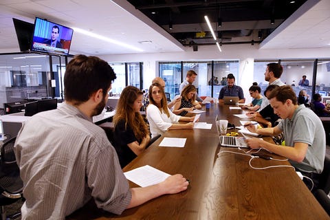 New Boston Globe Newsroom And Business Offices