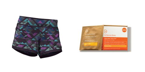 North Face shorts; dr dennis gross peel pads