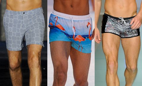 Men's short swim trunks