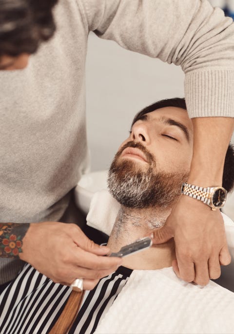 Facial hair, Beard, Hair, Moustache, Hand, Barber, Smile, Gesture, 