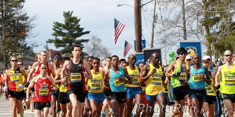 Start of the men's 2013 Boston Marathon