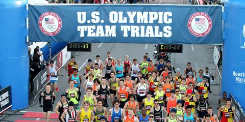 Start of the 2012 Men's Olympic Marathon Trials
