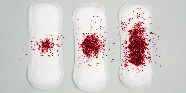 menstruation sanitary napkin glitter concept