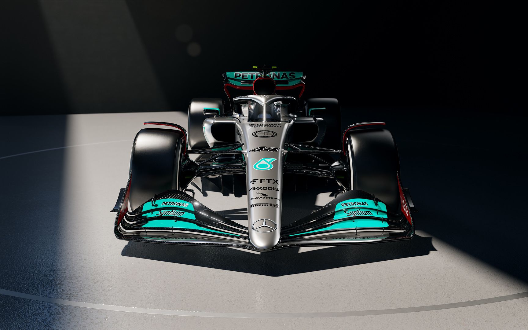 First Images of Mercedes F1 W13; Team Says Car Is '98% New' for 2022