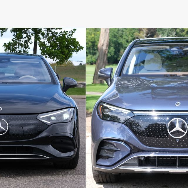 two mercedes side by side