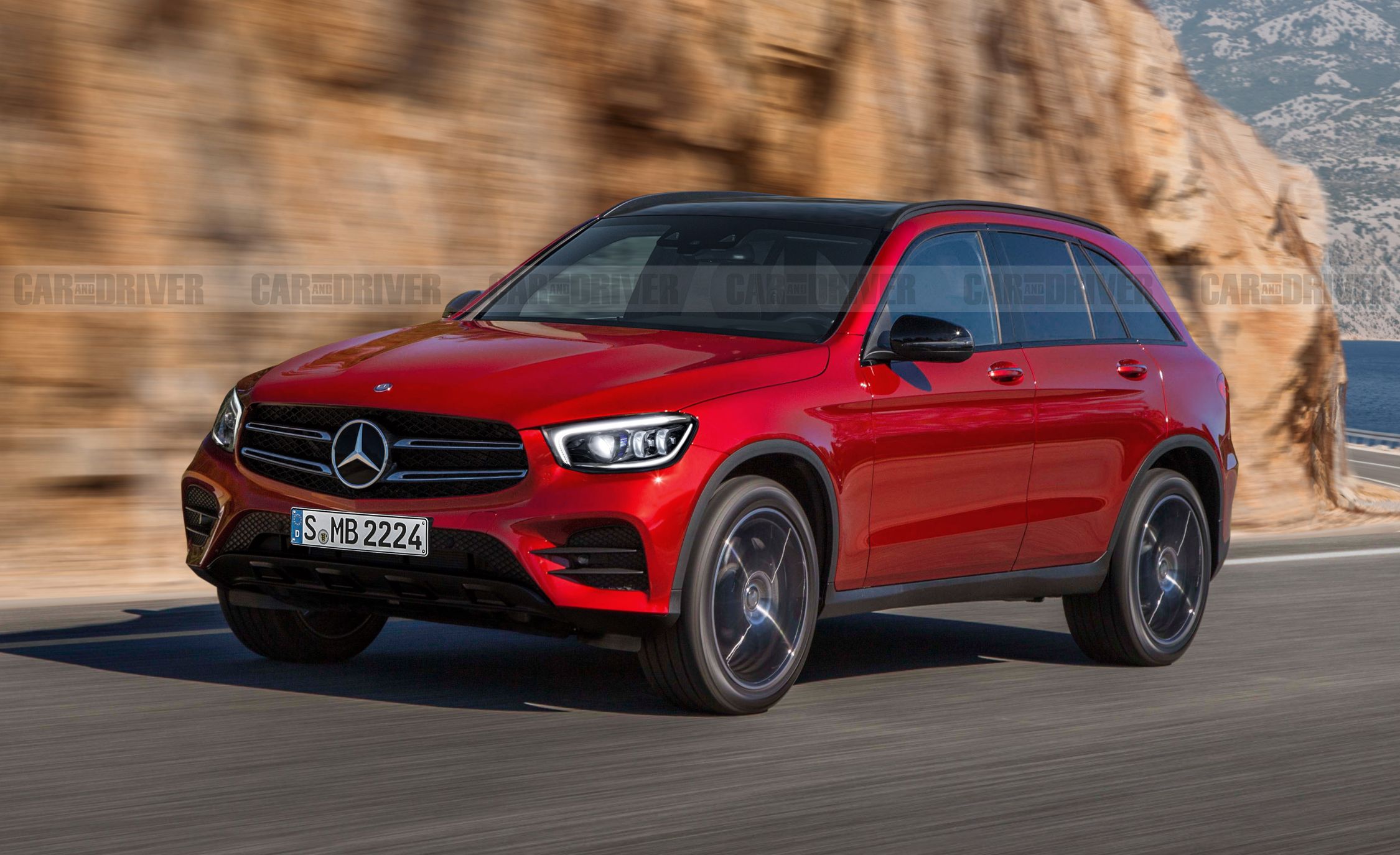 Facelifted Mercedes Benz Glc Rendered