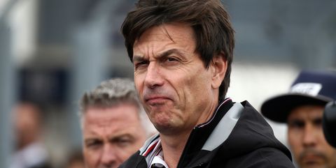 mercedes gp executive director toto wolff  looks on before