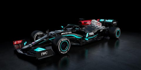 diseño del mercedes w12, fórmula 1 de la temporada 2021