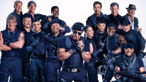 Full Cast of The Expendables 3 Featuring Antonio Banderas, Mel Gibson, Wesley Snipes, Jason Statham, Harrison Ford, Arnold Schwarzenegger, Sylvester Stallone, and More