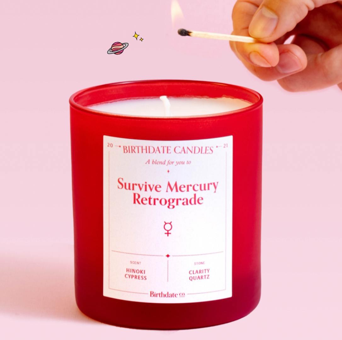 Exclusive: Birthdate Co. Just Launched a Candle That'll Help Melt Away All Your Mercury Retrograde Woes