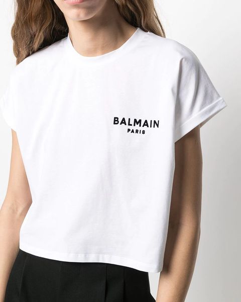 balmain logo白色t恤