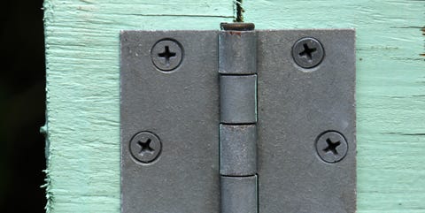 Metal door hinge