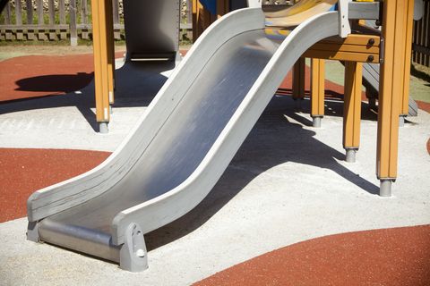 playground safety metal slide