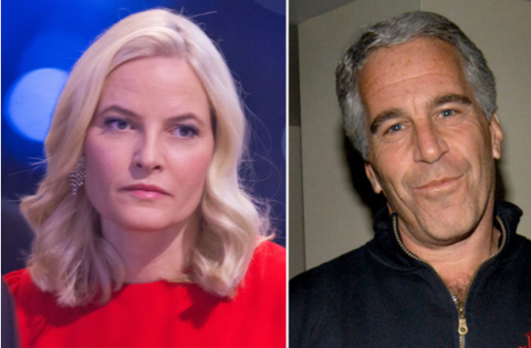 la princesa mette y jeffrey epstein doble imagen montaje de la princesa mette y jeffrey epstein