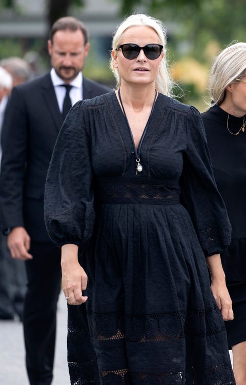 la princesa mette durante el funeral de magnar alfred fjeldvær