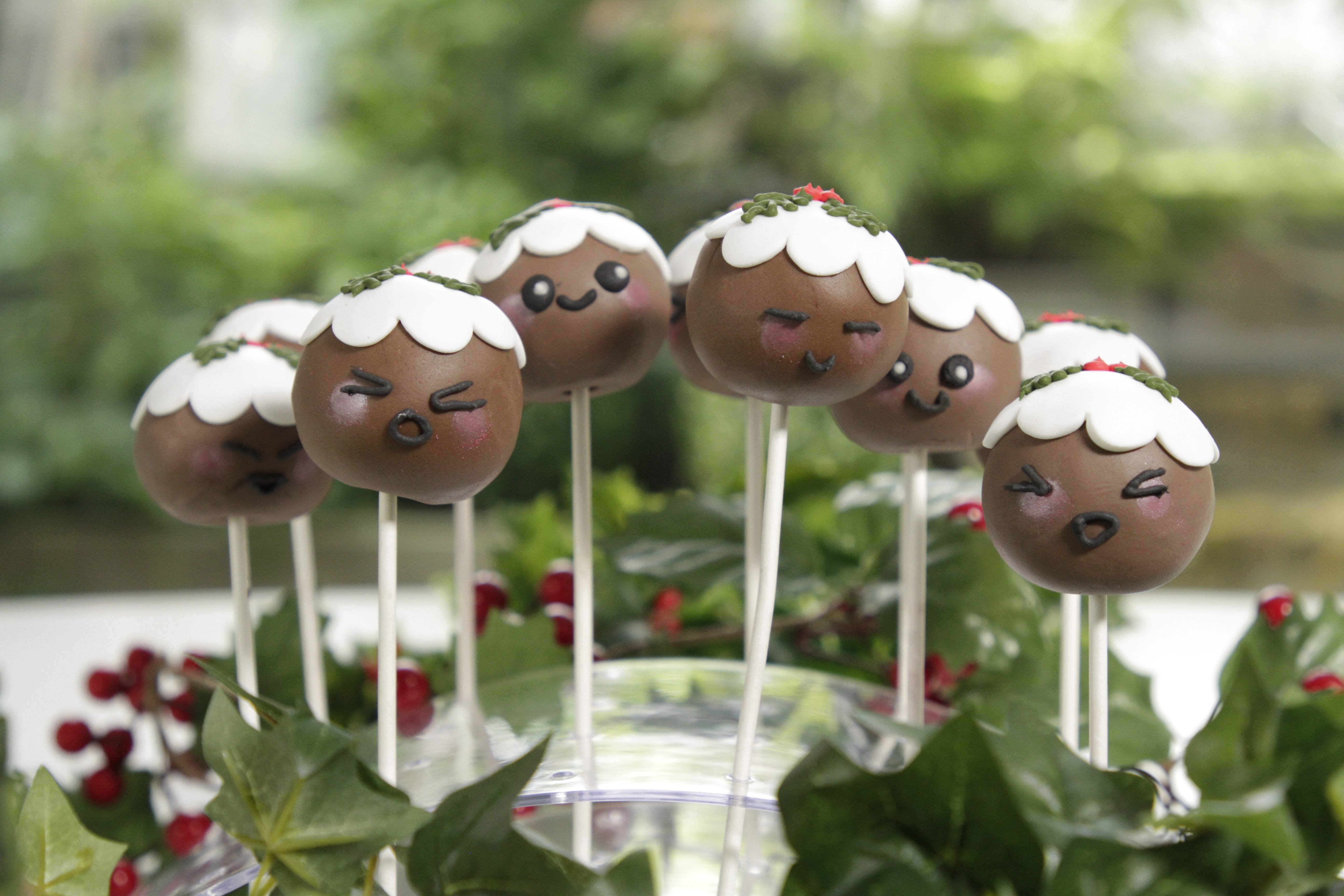 christmas cake pops