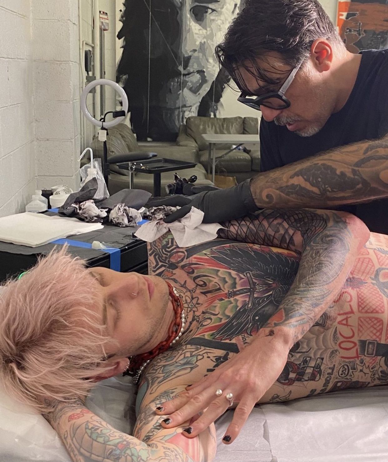 Machine Gun Kelly is more or less synonymous with tattoos. 