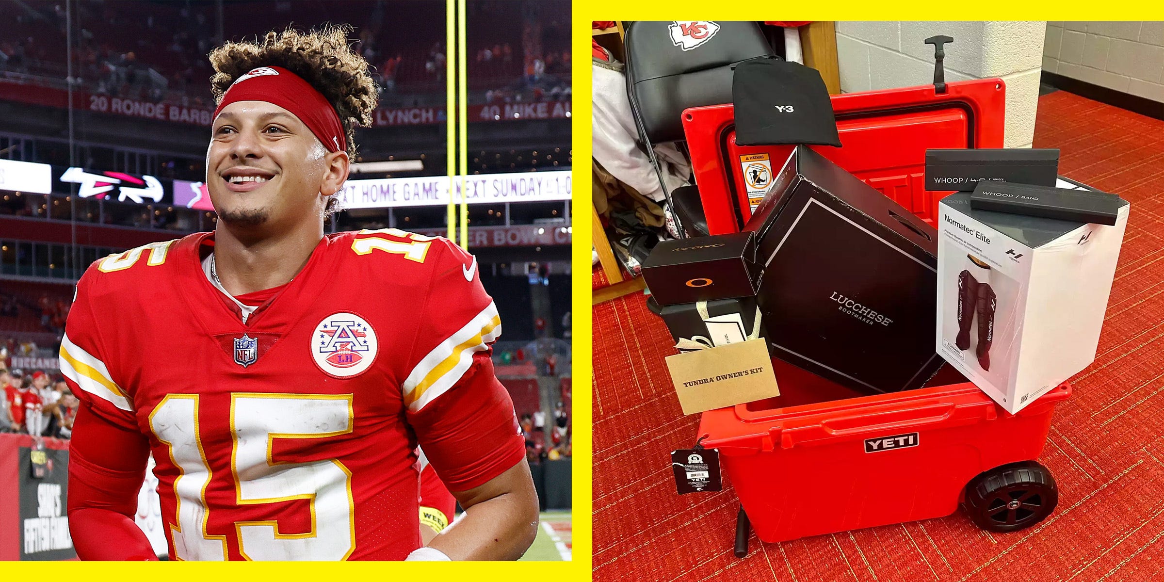 Patrick Mahomes Got His Linemen Elite Fitness Gifts