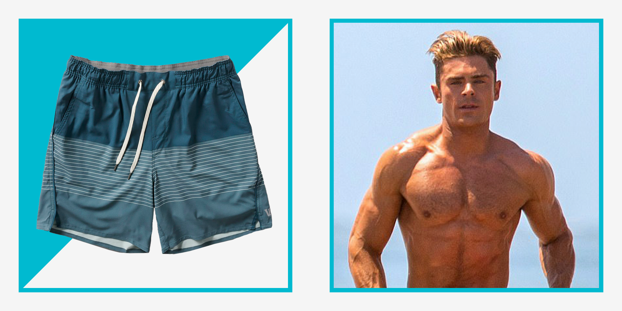 <i>Baywatch</i> God Zac Efron Loves These $68 Shorts for Beach Days