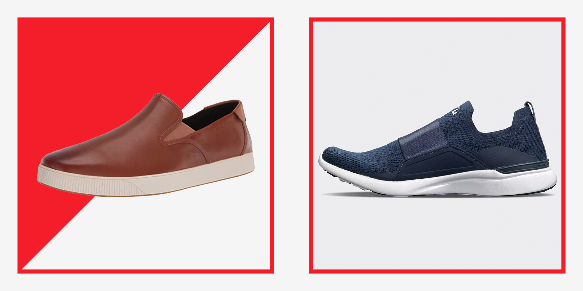 AMAPO Sneakers for Men Comfortable Men Shoes Casual Men's Lightweight Sneakers Slip-on Walking Shoes 
