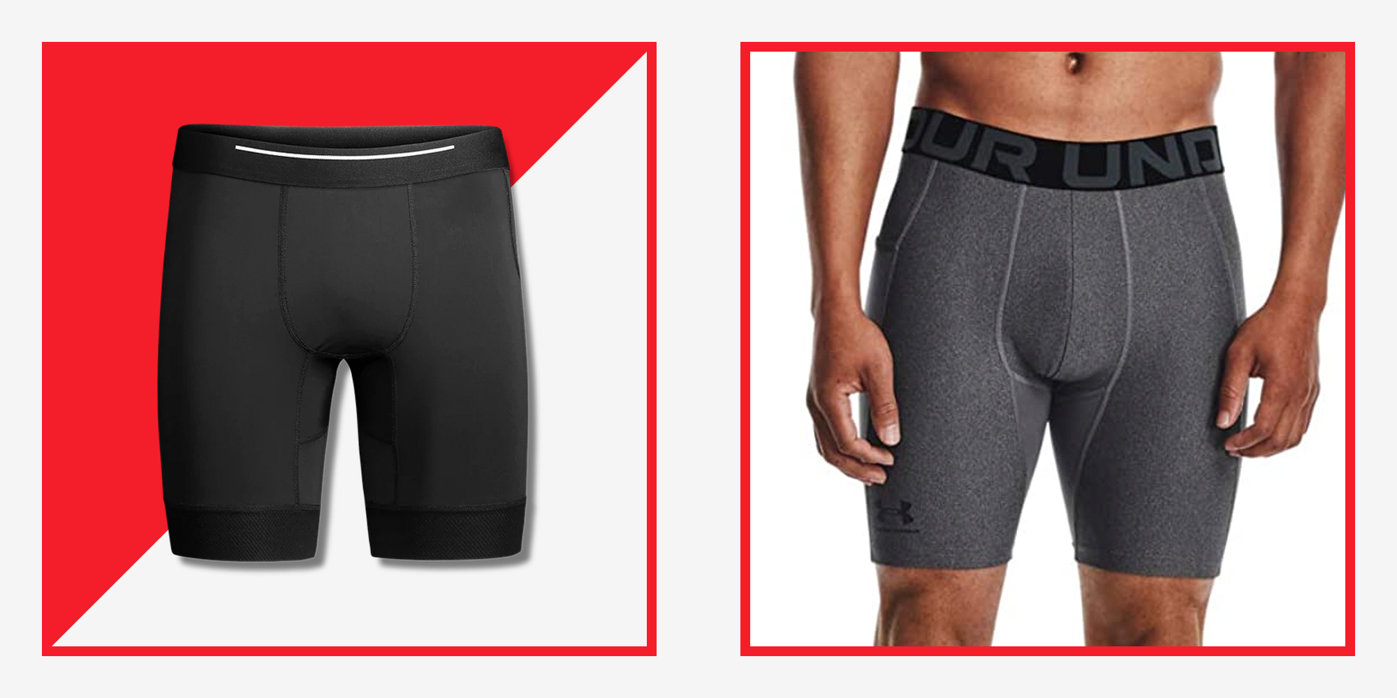 Runhit Compression Shorts for Men,Mens Underwear Spandex Shorts Workout Running 