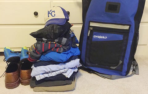 The Genius Overnight Bag That All Men Should Own S Health Unpacked Rucksack
