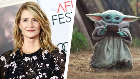 480px x 270px - Laura Dern Says She Saw Baby Yoda at an NBA Game and We Believe Her