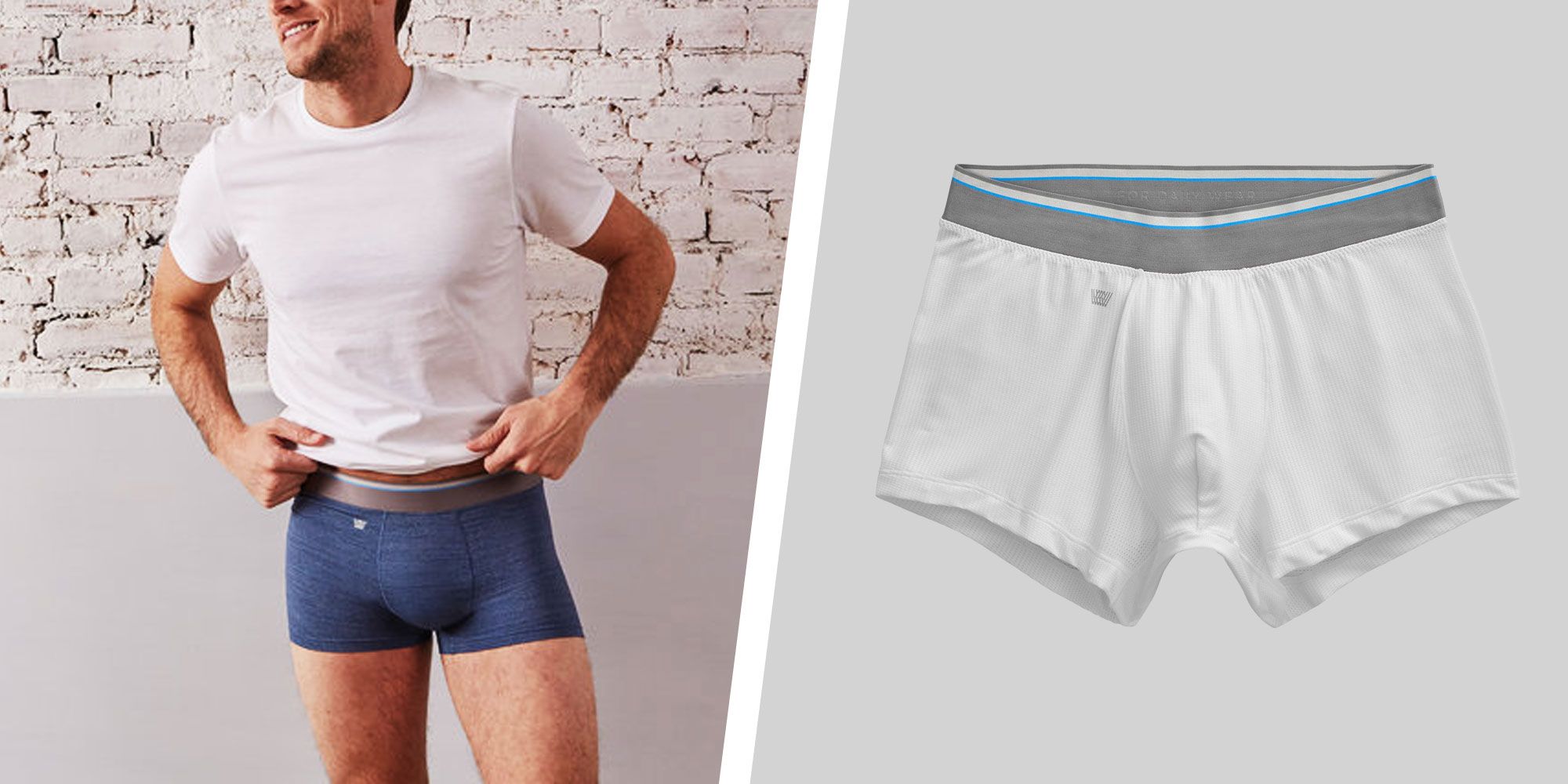 ZZKKO Stretchy Fashion Men's Underwear Boxer Briefs Breathable Summer Sports 
