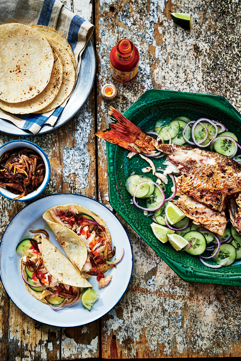 Easy grilled fish tacos