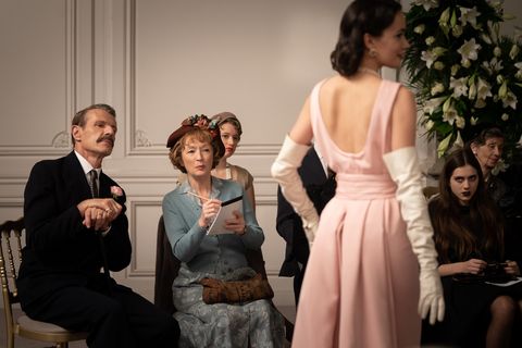 mhp05710rc
lambert wilson stars as marquis de chassange and lesley manville as mrs harris in director tony fabian’s mrsharris goes to paris, a focus features release  
credit dávid lukács  © 2021 ada films ltd   harris squared kft