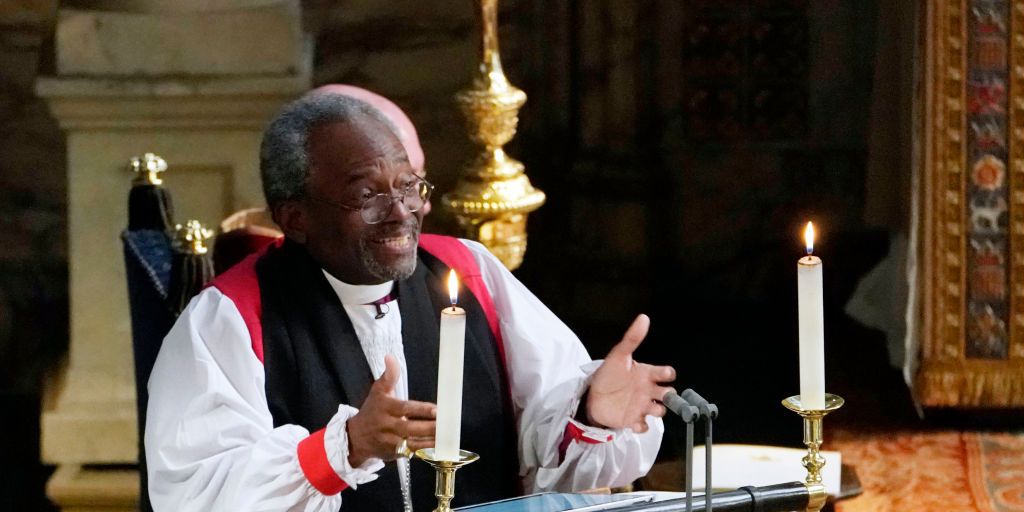 Image result for michael curry royal wedding