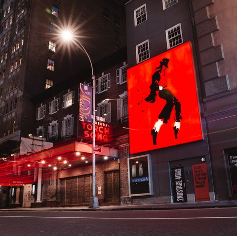A Poster for the Michael Jackson Broadway musical in New York City