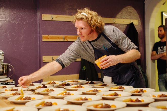 Michael Magallanes trained on the job in San Francisco Michelin-starred restaurants Mourad and Aziza before launching Opulent Chef in 2016. Source: Emily Mazzei