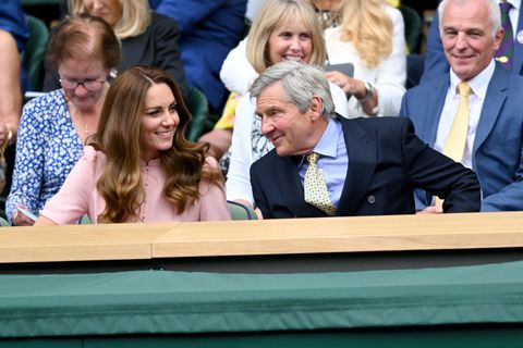 kate middleton and michael middleton at the wimbledon match