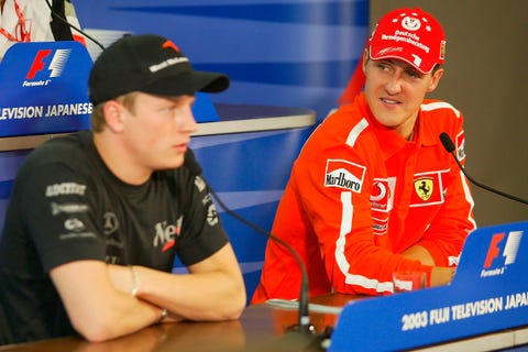 Michael Schumacher Et Kimi Raikkonen