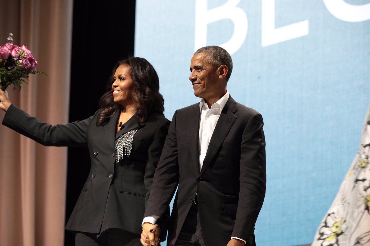 nuova immagine-M7846 Michelle Obama e Barack Obama non firmate fotografia 6" x 4" 