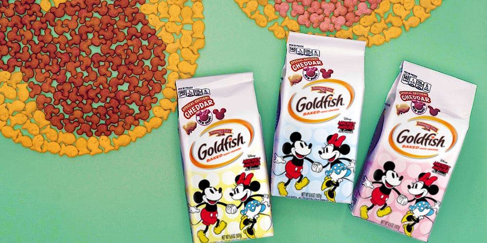 mickey mouse goldfish snacks