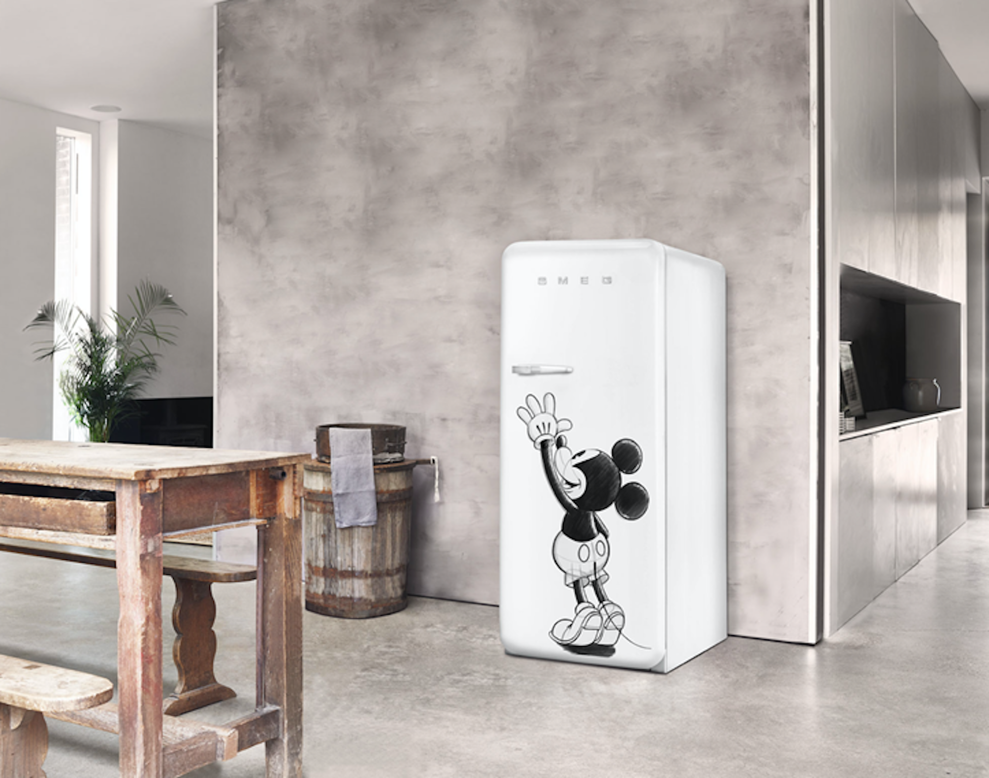 smeg disney fridge