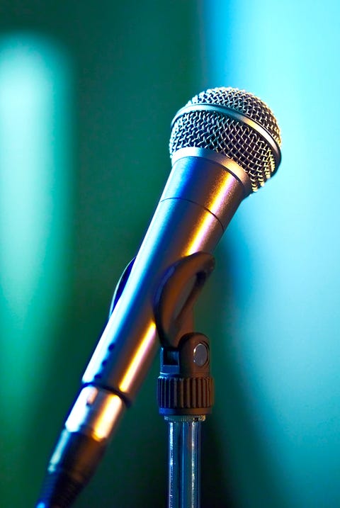 Microphone on stage Microphone on stage