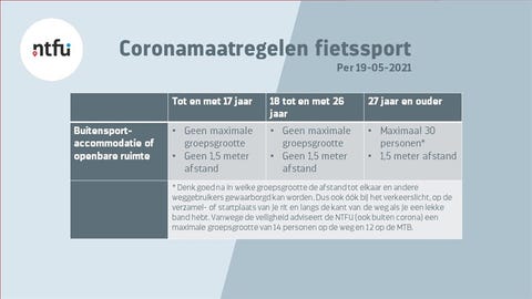 fietsregels per 19 mei