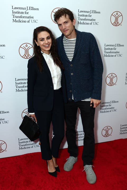 Mila Kunis and Ashton Kutcher at the Grand Opening Of The Lawrence J. Ellison Institute mila kunis and ashton kutcher at the grand opening of the lawrence j ellison institute