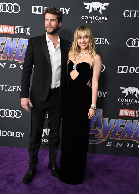 Miley Cyrus And Liam Hemsworth Attend Avengers Endgame Premiere