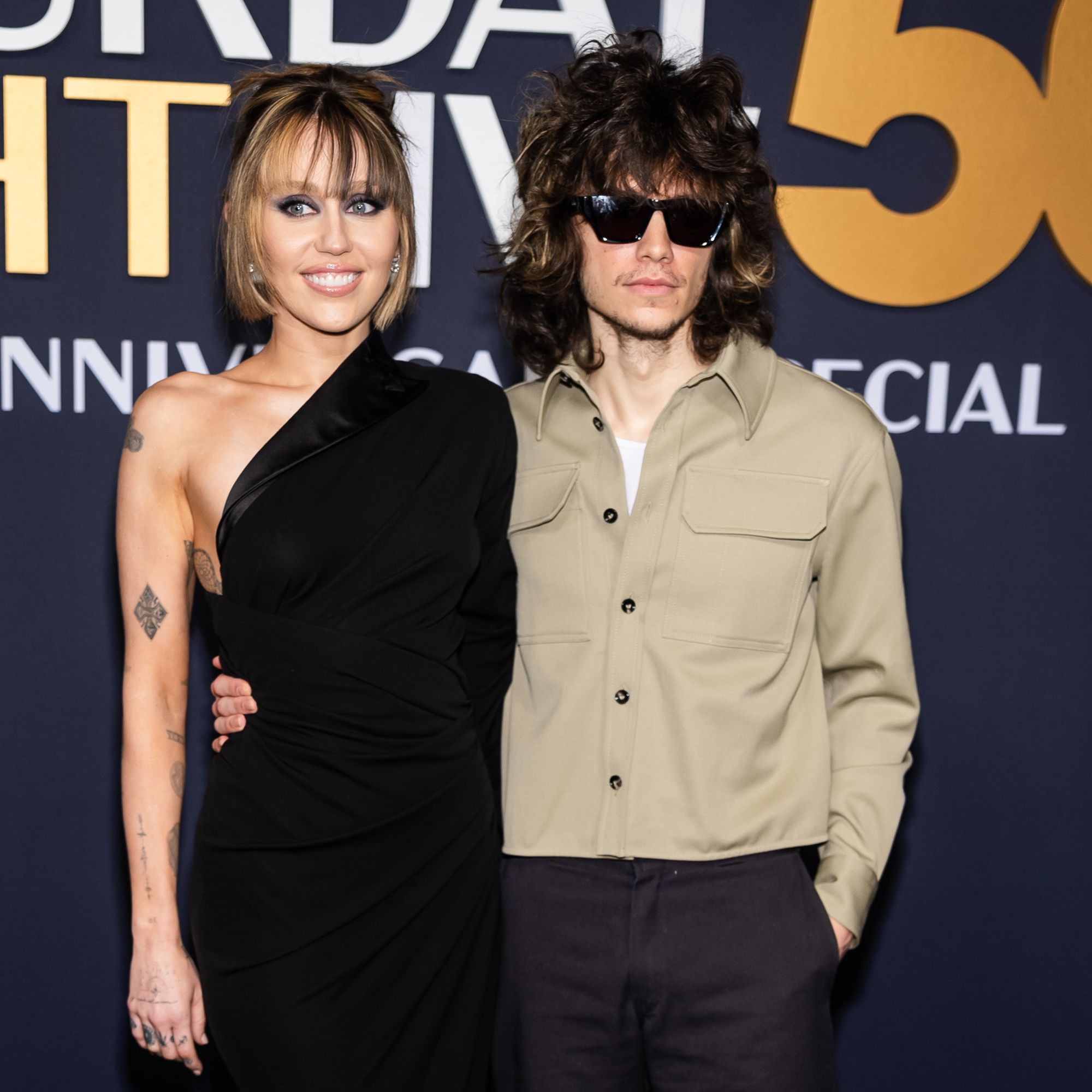 Maxx Morando and Miley Cyrus Had a Date Night at SNL50