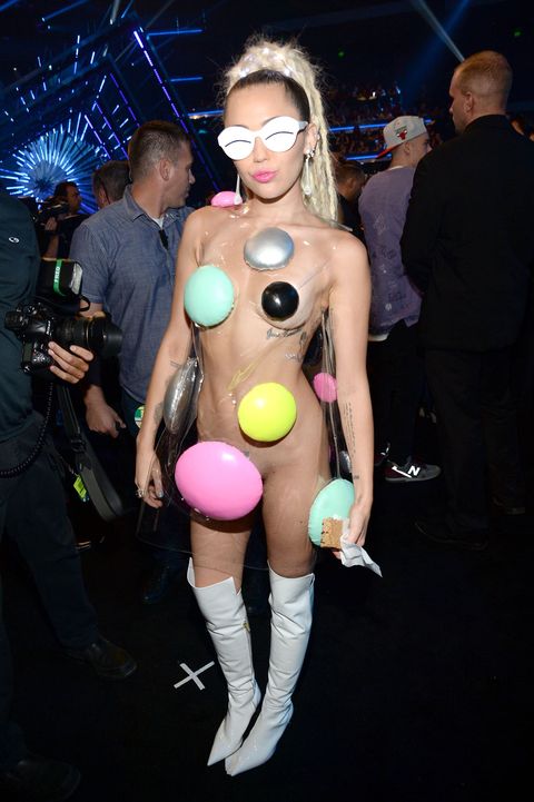 Miley Cyrus naked dress