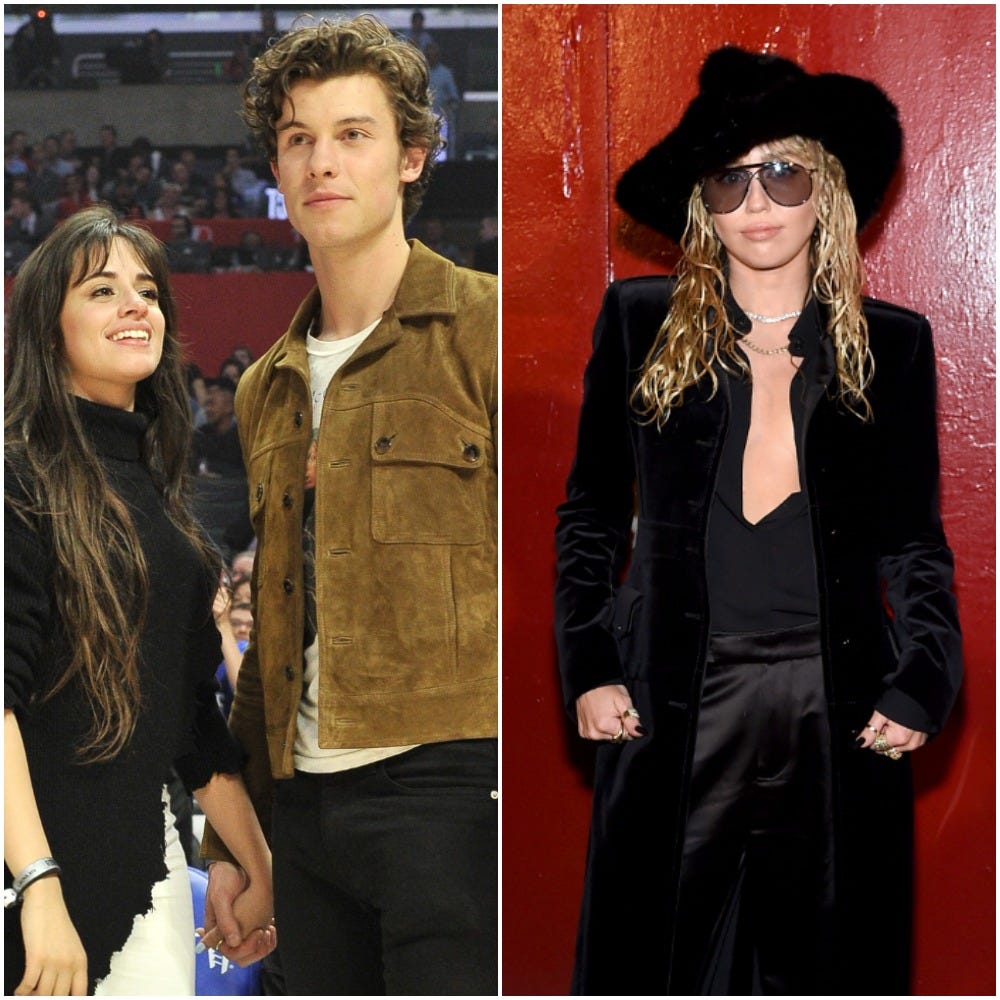 Miley Cyrus Made a Wild Comment on a Video of Shawn Mendes and Camila Cabello