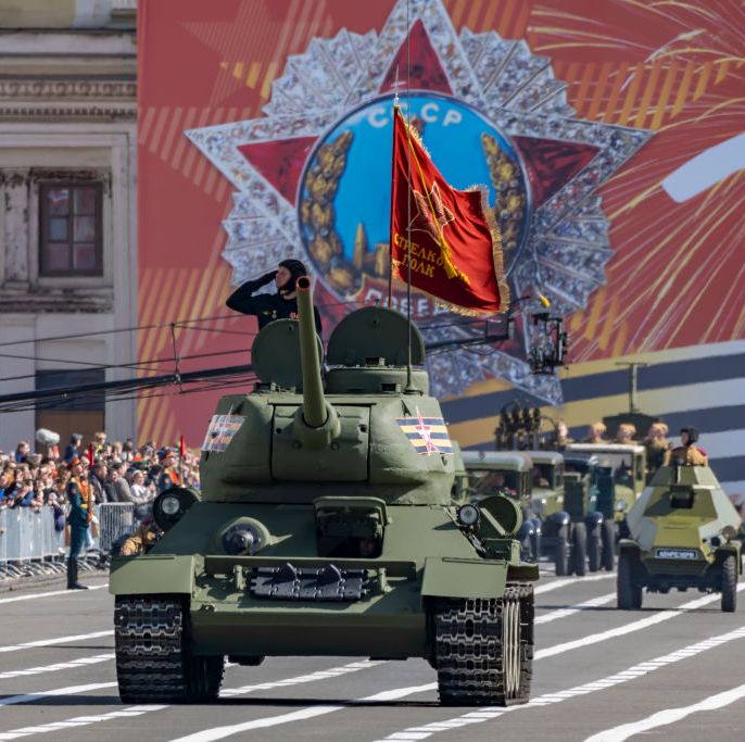 Well This Is Embarrassing... Russia's Annual Victory Day Parade Featured Just One 80-Year-Old Tank