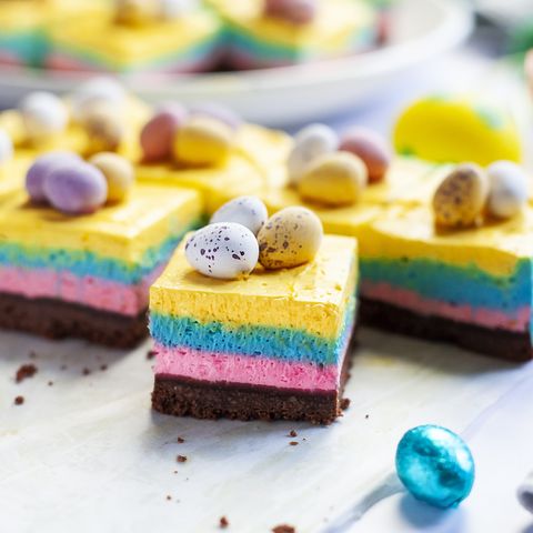 best easter recipes mini egg cheesecake squares