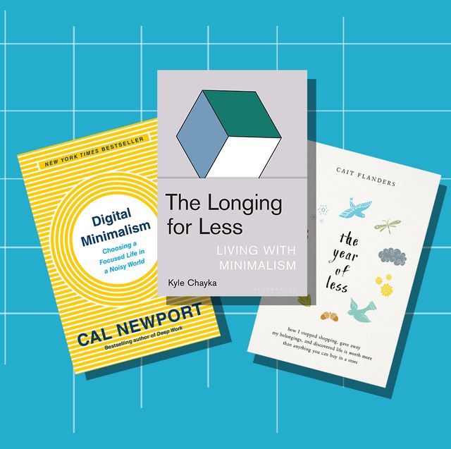 minimalism books digital minimalism, the longing for less, the year of less