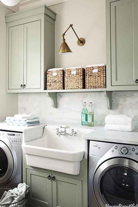 15 Small Laundry Room Ideas - Small Laundry Room Storage Tips