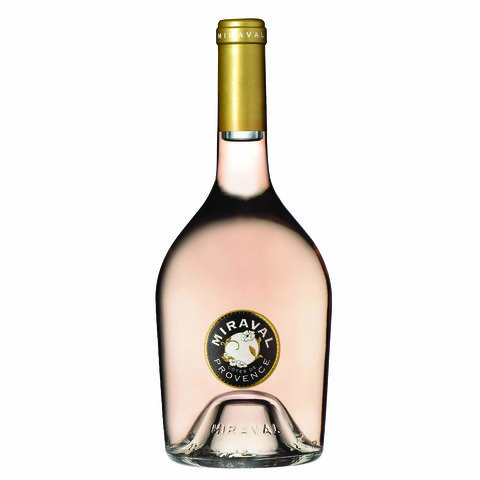 a bottle of miraval provence rosé wine